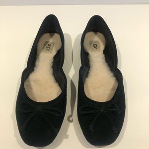 UGG suede ballet flats
